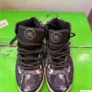 Black and White High-Top Sneakers